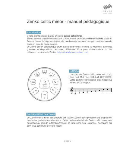 Zenko Celtic Minor Tutorial & Songbook